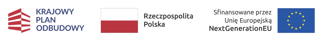 Naklejka z logami KPO